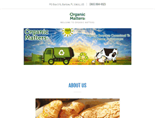 Tablet Screenshot of organicmatters.com
